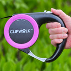 ClipWalk® – Clip On Handle Retractable Hands-Free Dog Leash