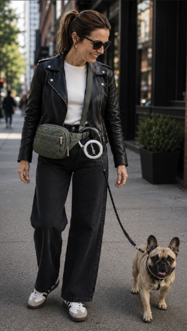 ClipWalk® – Clip On Handle Retractable Hands-Free Dog Leash