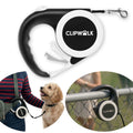 ClipWalk™ – Carabiner-Handle Retractable Hands-Free Dog Leash
